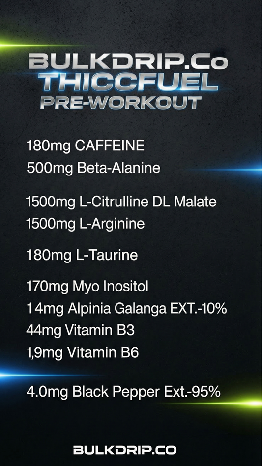 BulkDrip.Co Thicc Fuel Pre Workout 350Grams